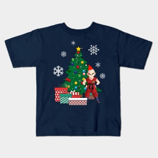 Krillin Around The Christmas Tree Kids T-Shirt